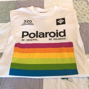 White Polaroid t-shirt